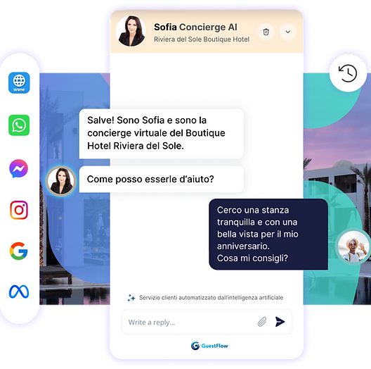 GuestFlow — Concierge virtuale AI per hotel: assistenza ospiti 24/7 in 130+ lingue