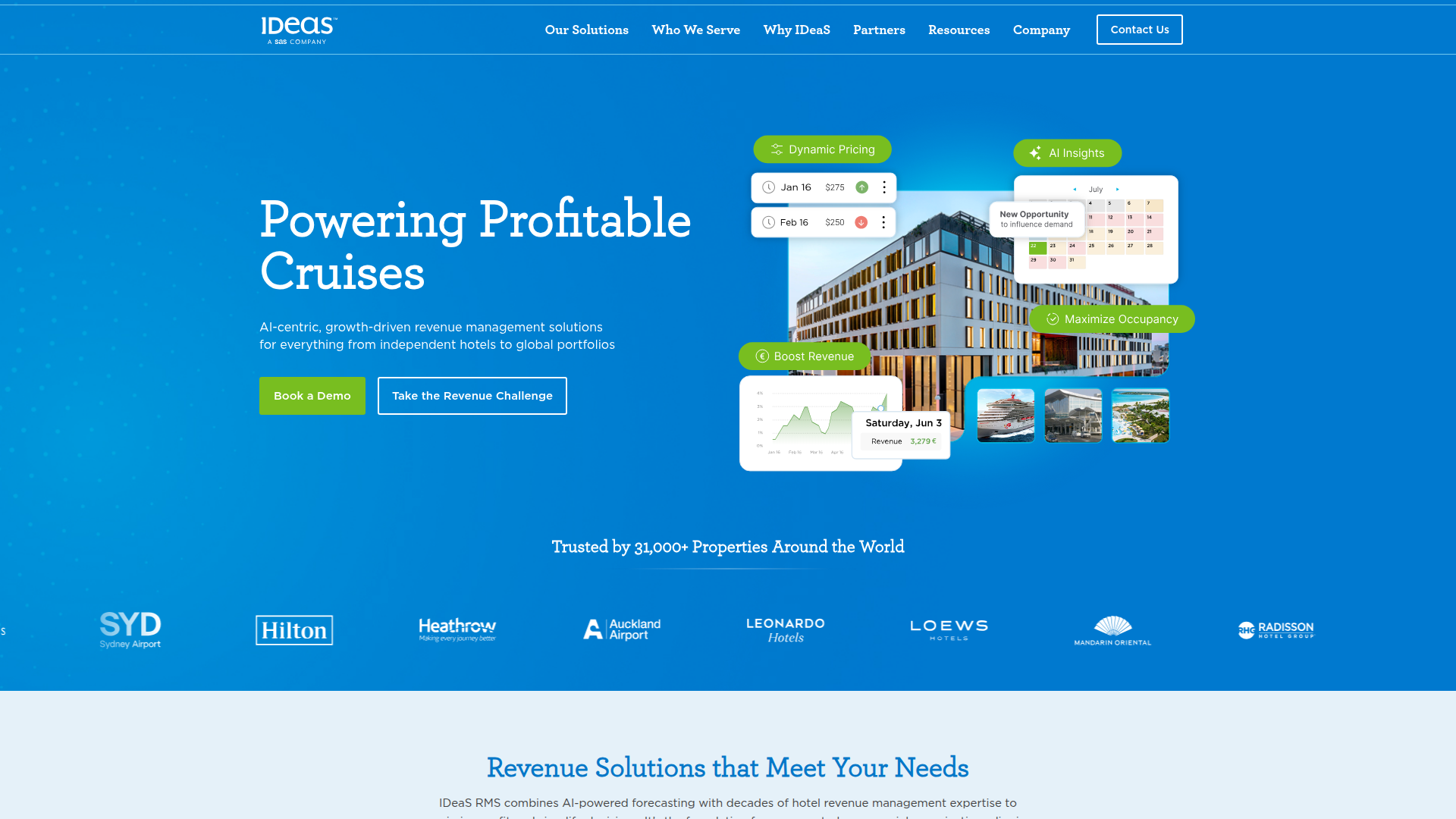 IDeaS G3 RMS — Revenue Management System leader mondiale con AI avanzata